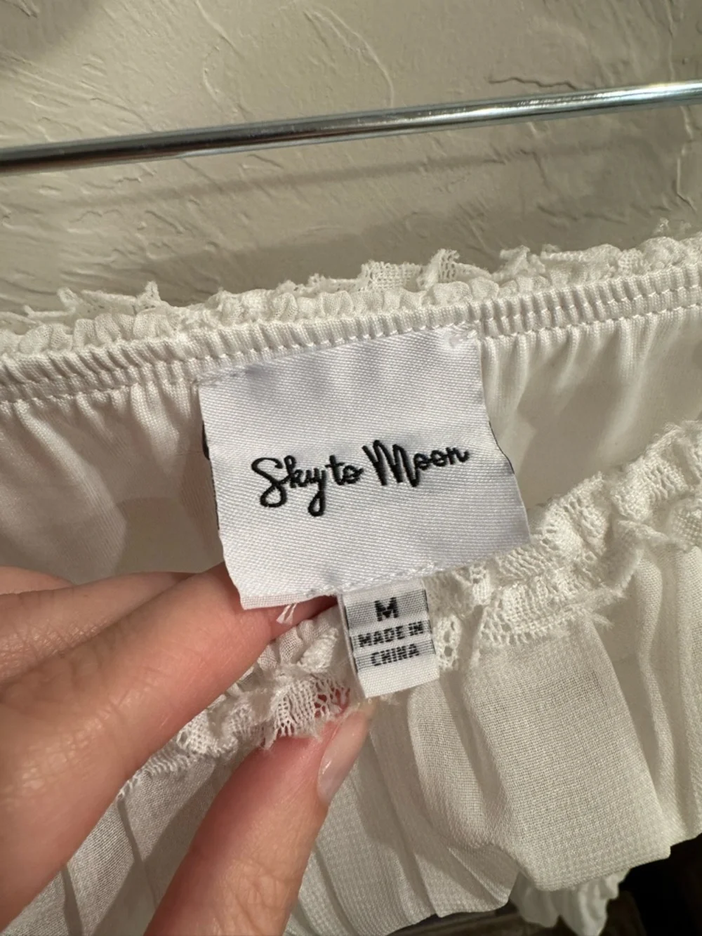 White Chiffon Tub Top - Picture 3 of 3